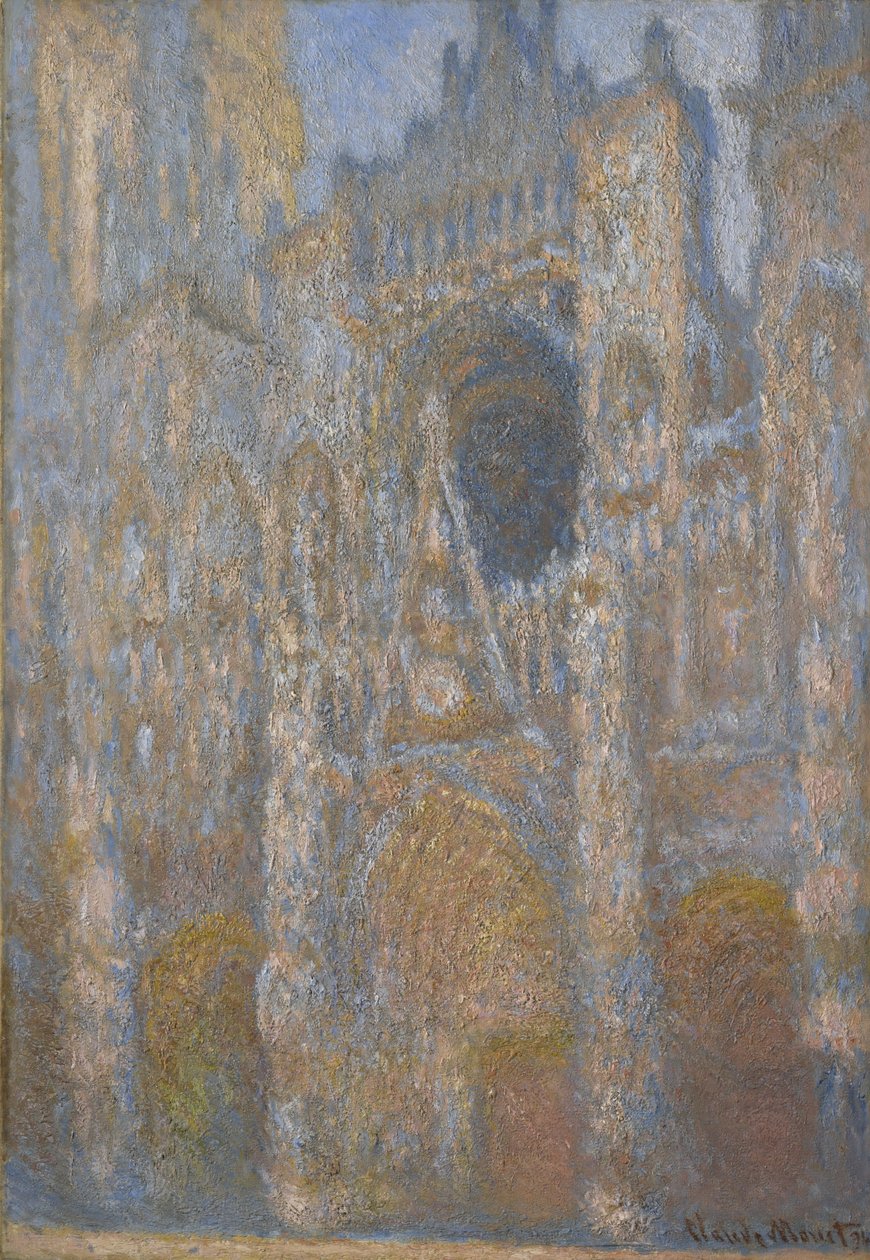 鲁昂大教堂，立面，约1892年-94年 作者 克劳德·莫奈