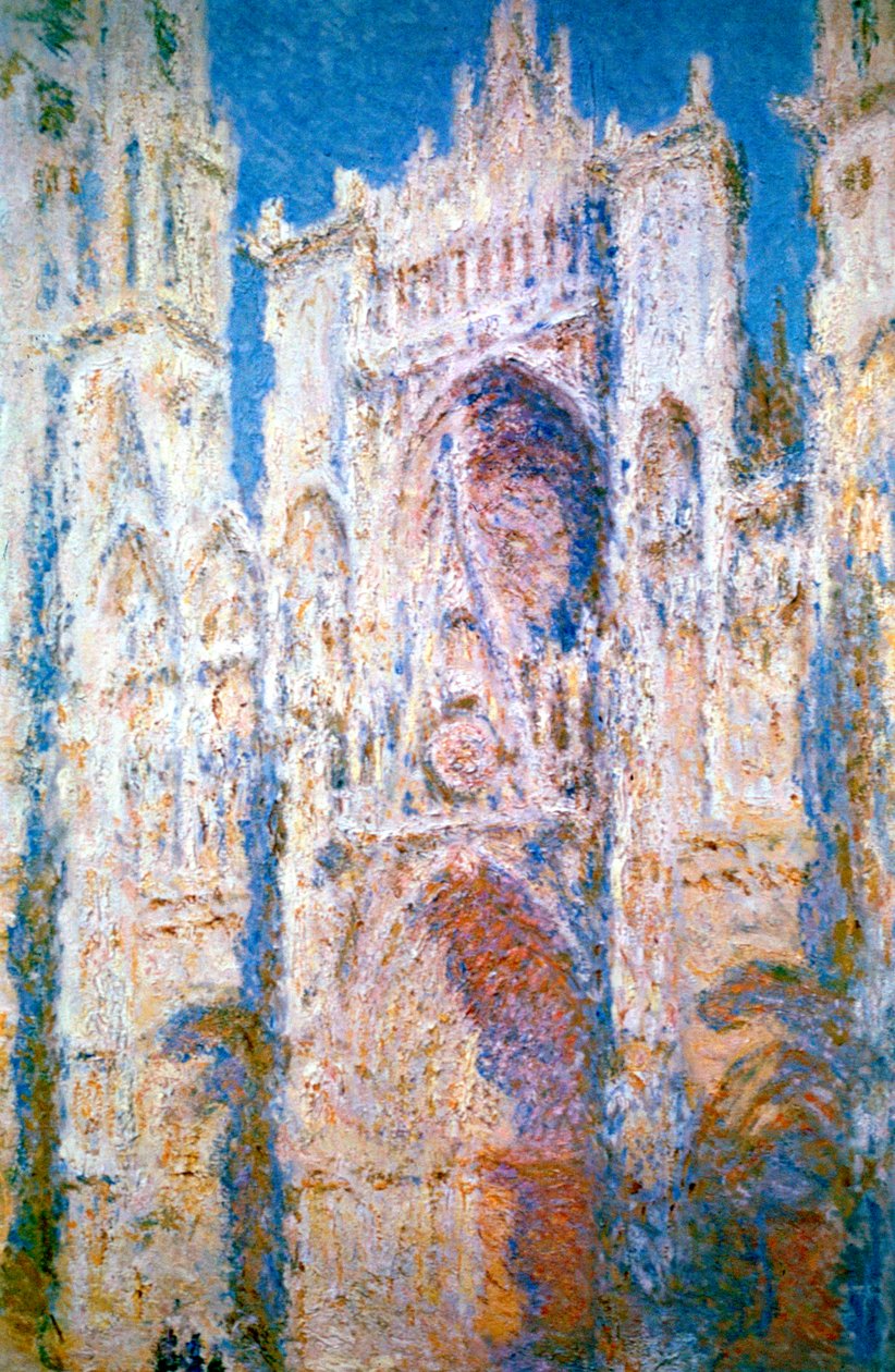 鲁昂大教堂，《蓝色与金色的和谐》，1894年 作者 克劳德·莫奈