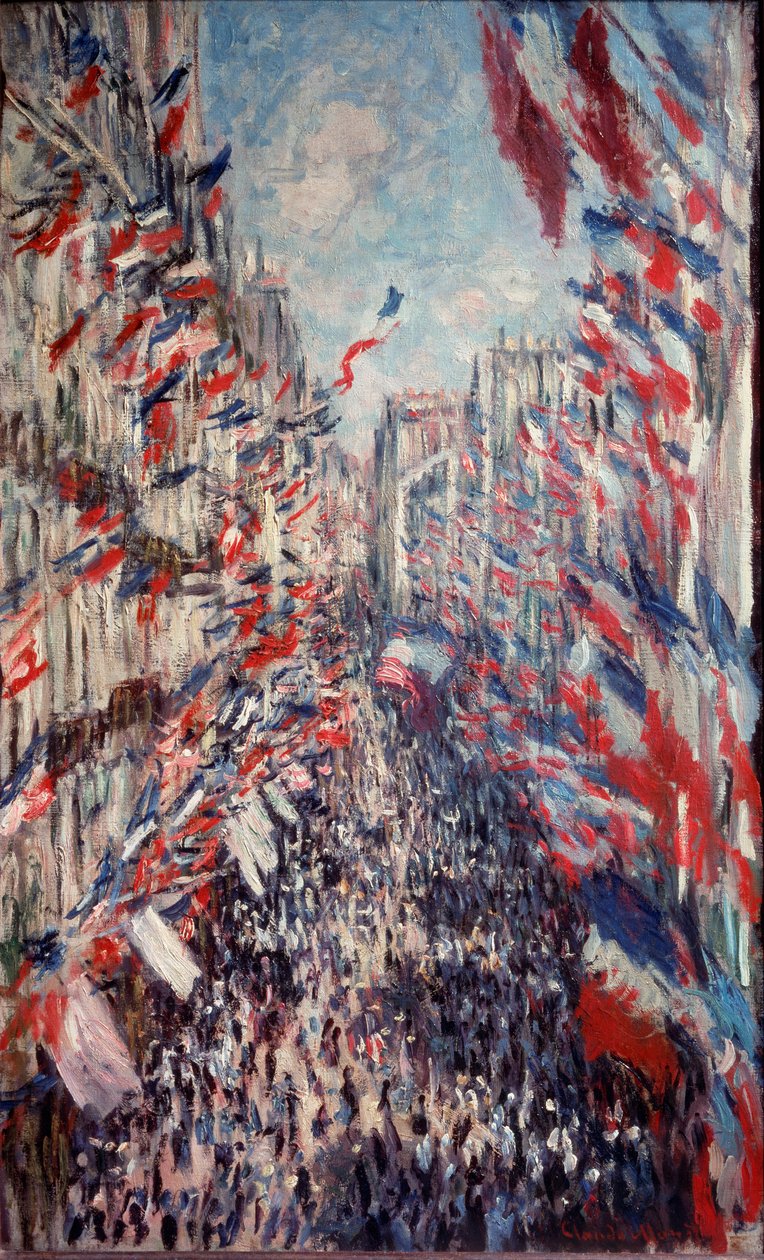 Rue Montorgueil in Paris 作者 克劳德·莫奈