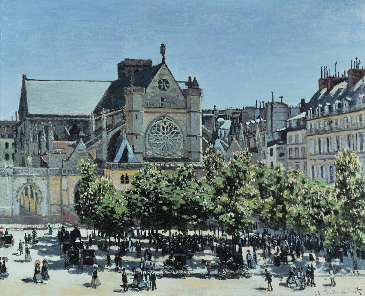 Saint-Germain lAuxerrois，1867年 作者 克劳德·莫奈