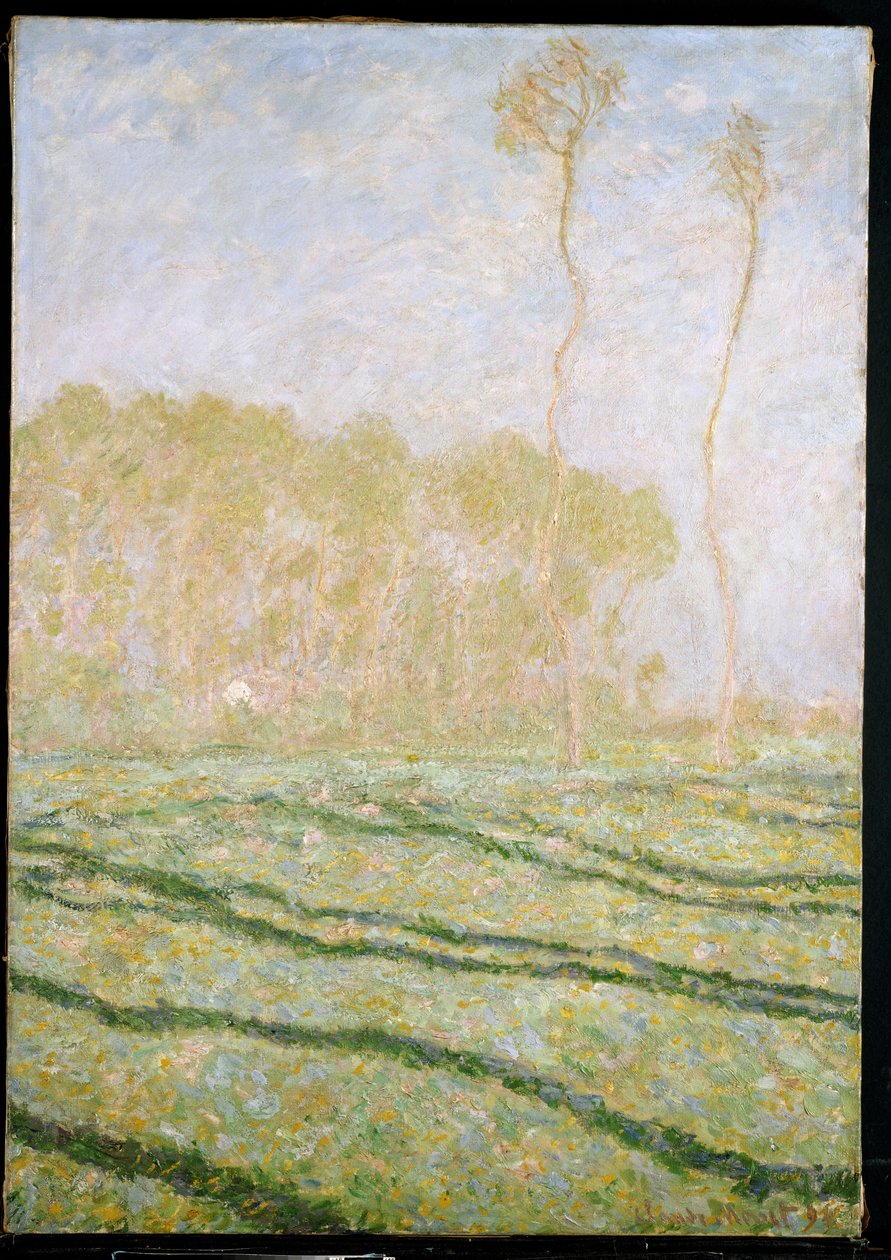 吉维尼的春季乡村，1894年 作者 克劳德·莫奈