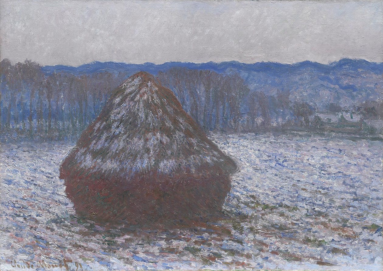 一叠小麦，1890-91年 作者 克劳德·莫奈