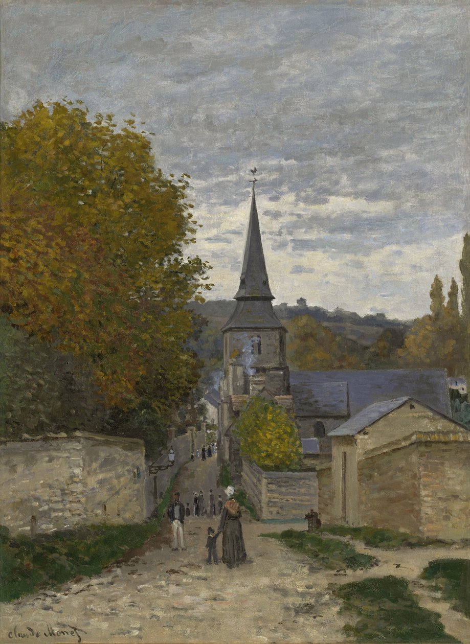 Sainte-Adresse街，1867年 作者 克劳德·莫奈