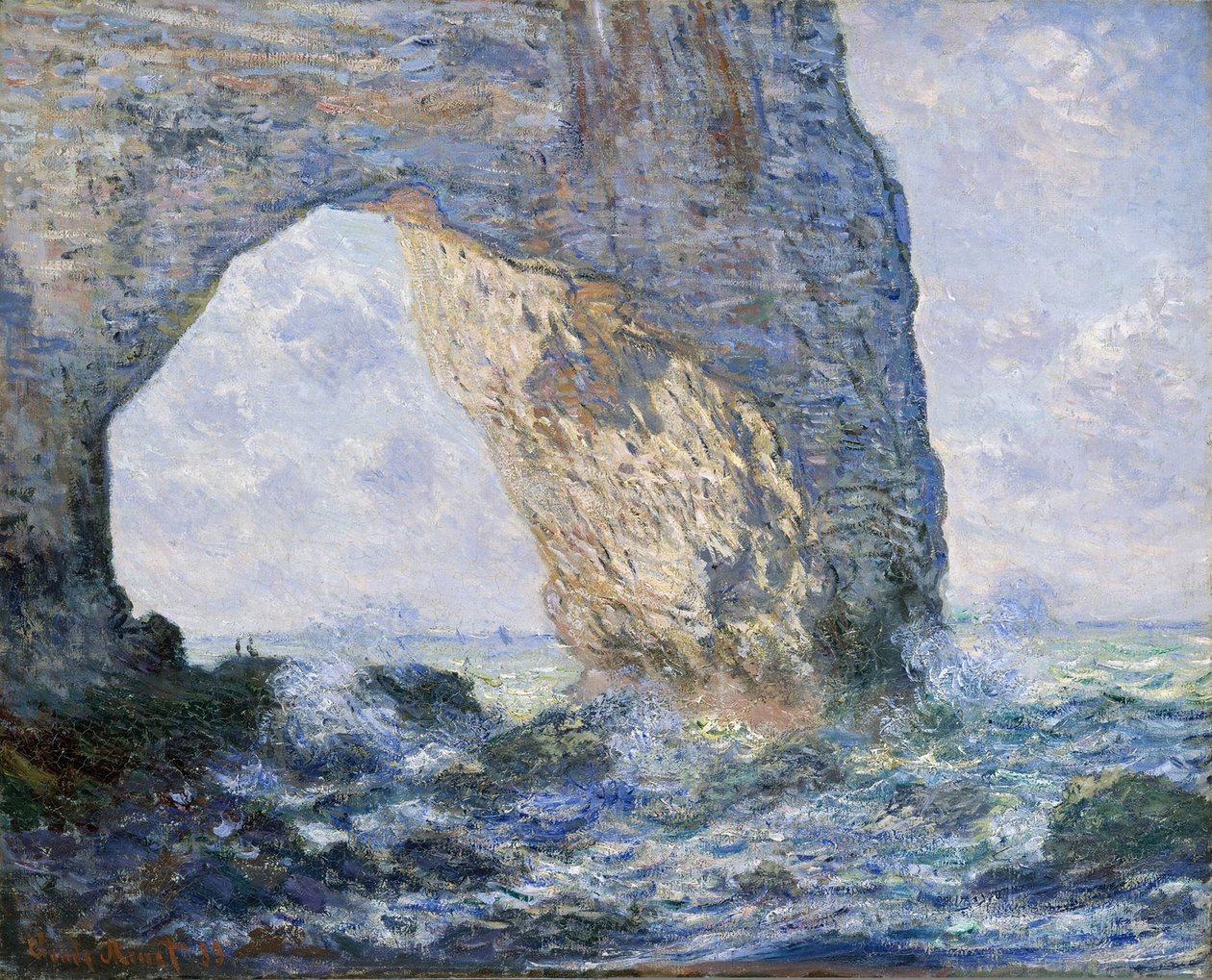 Manneporte（Étretat），1883年 作者 克劳德·莫奈