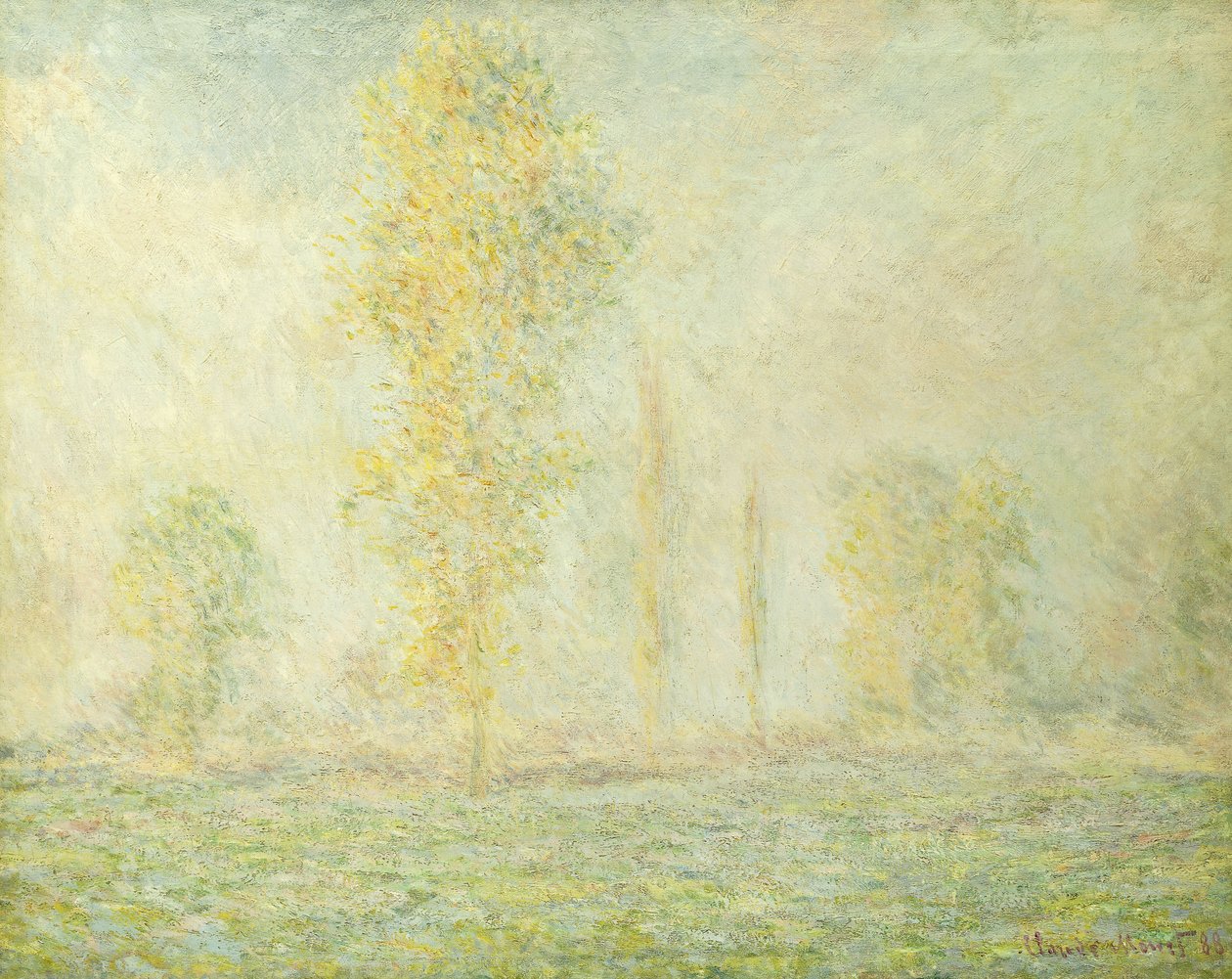 吉维尼的草原；吉维尼大草原（La Prairie a Giverny），1888年 作者 克劳德·莫奈
