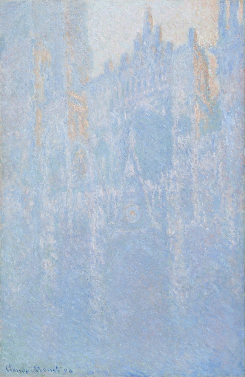 鲁昂大教堂，传送门，晨雾，1894年 作者 克劳德·莫奈