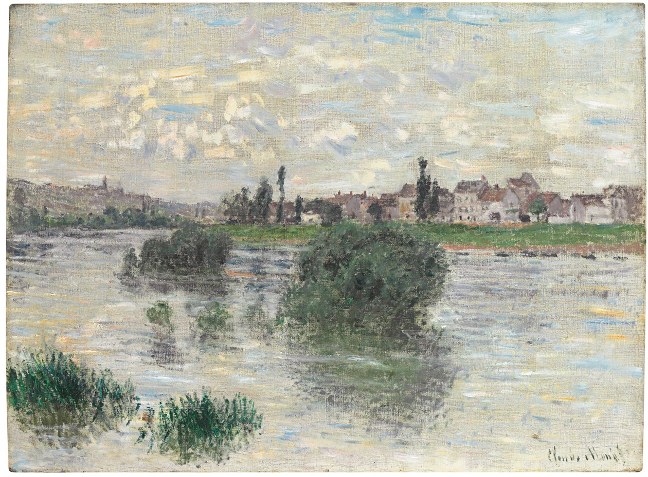 塞纳河在Lavacourt，1879年 作者 克劳德·莫奈