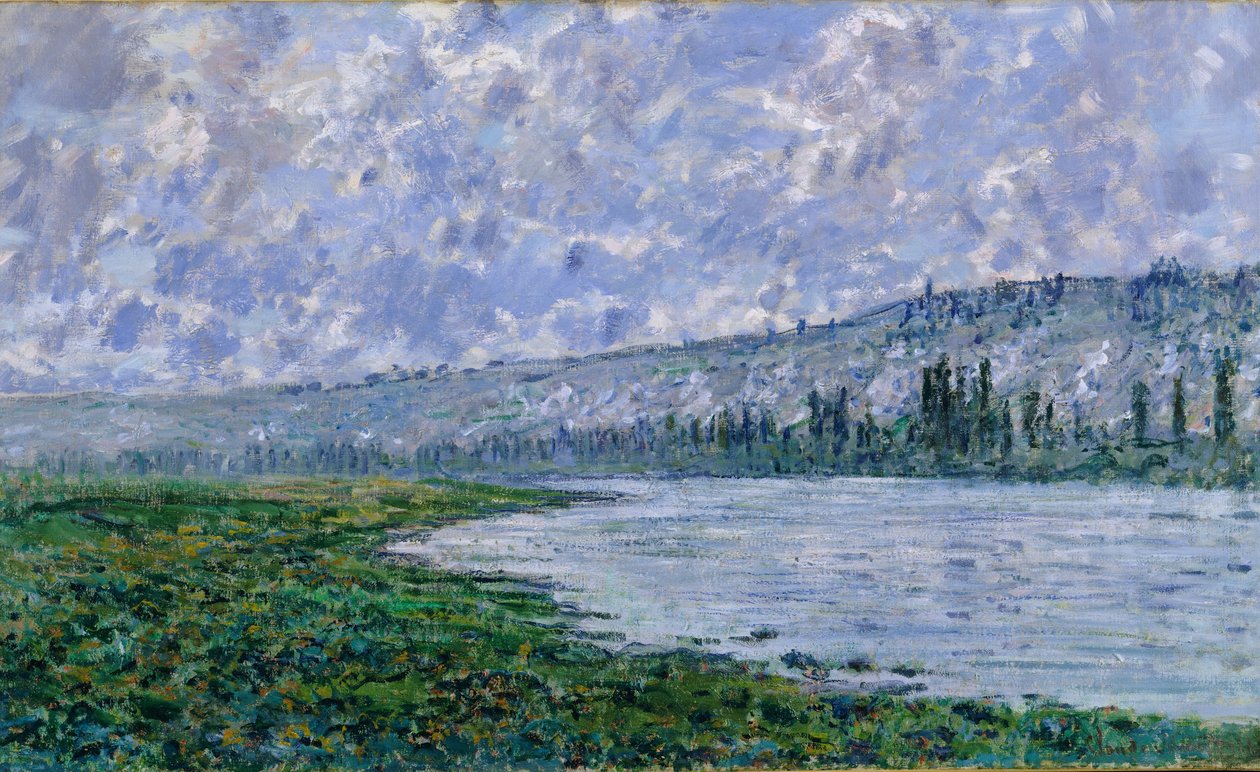 塞纳在Vétheuil，1880年 作者 克劳德·莫奈