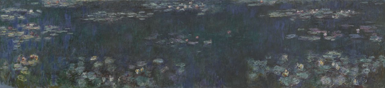 睡莲-绿色思考，1914-1926年 作者 克劳德·莫奈
