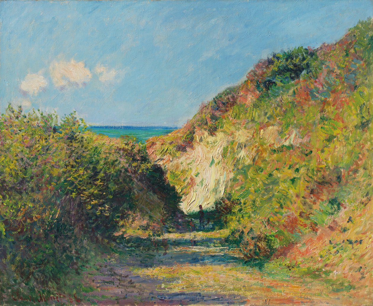 沉没的小路，1882年 作者 克劳德·莫奈