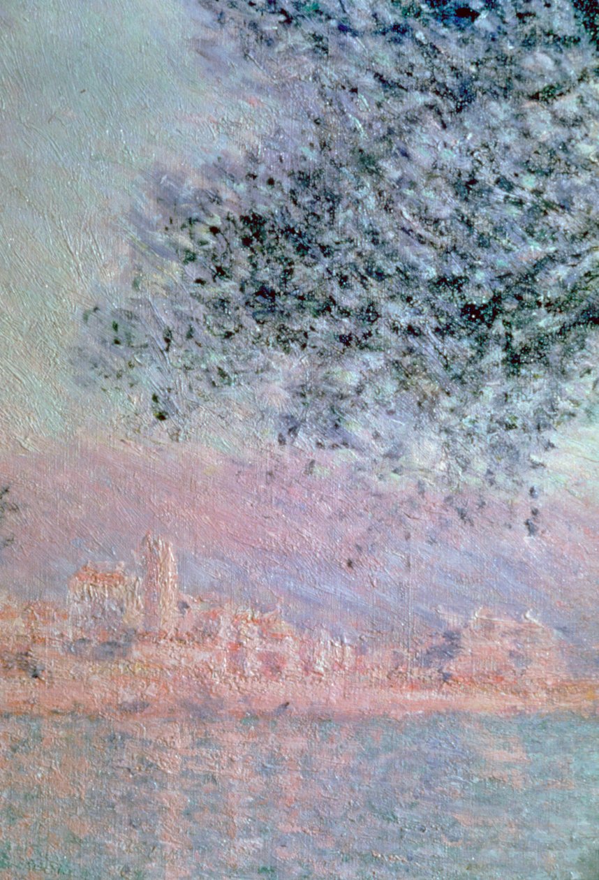 昂蒂布风景，细节，1888年 作者 克劳德·莫奈