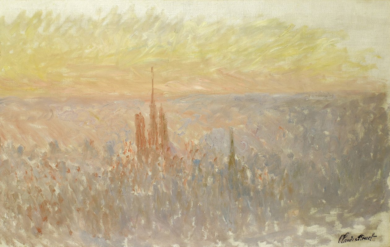 鲁昂风景 作者 克劳德·莫奈