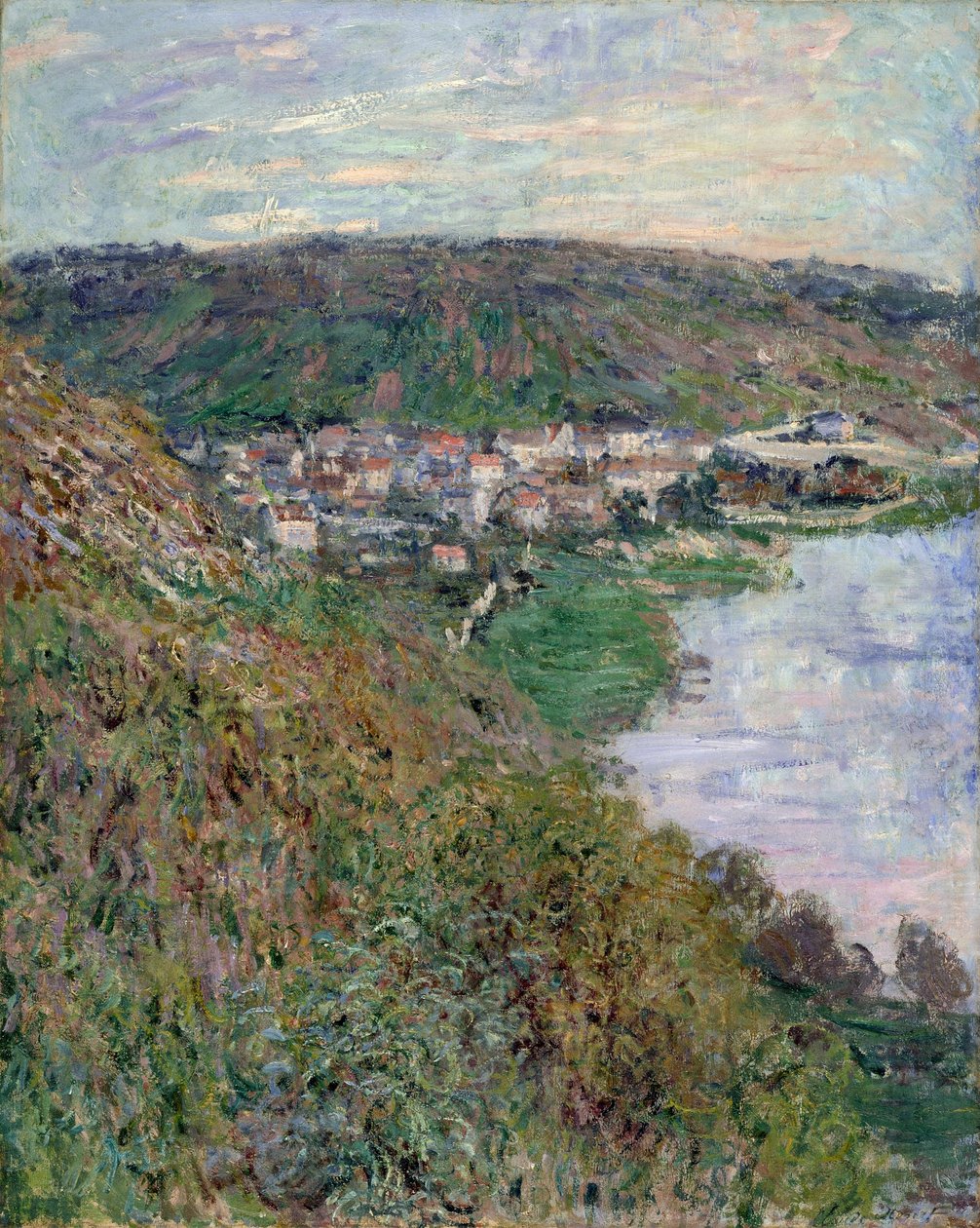 维泰伊尔风景，1880年 作者 克劳德·莫奈