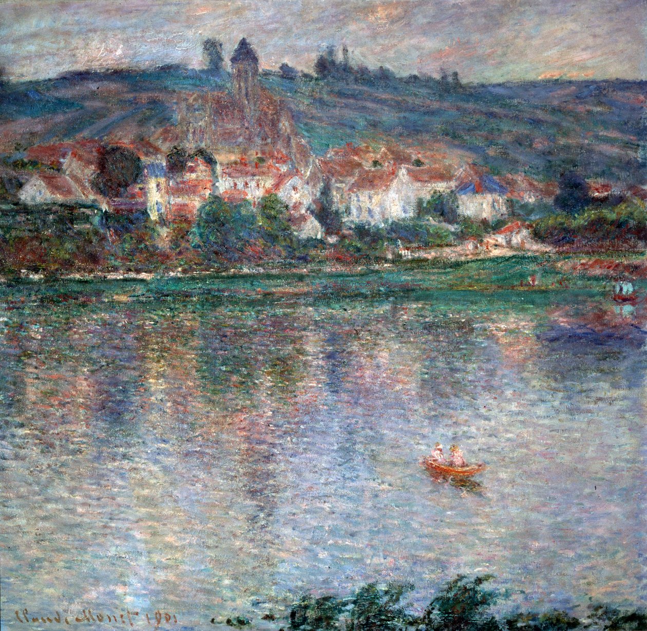 Vétheuil村，1901年 作者 克劳德·莫奈