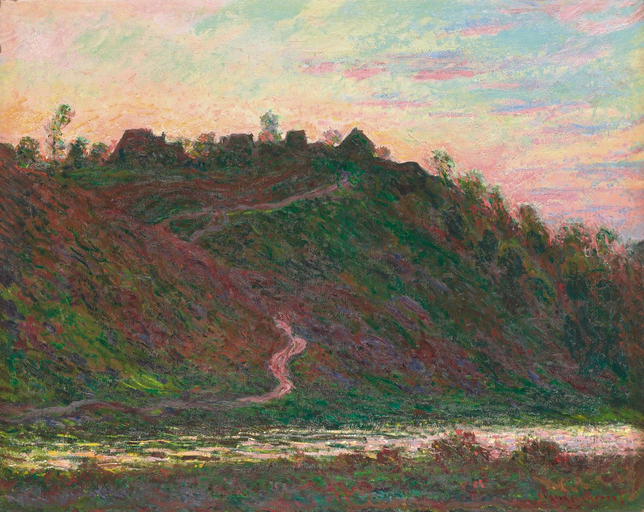 罗氏金发村：夜景，1889年 作者 克劳德·莫奈
