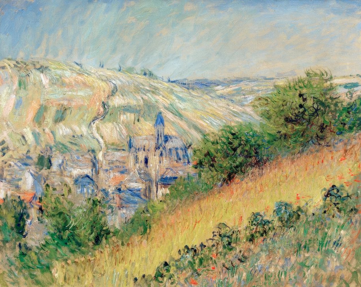 Vue de Vetheuil（维纳河畔苏纳河畔的全景） 作者 克劳德·莫奈