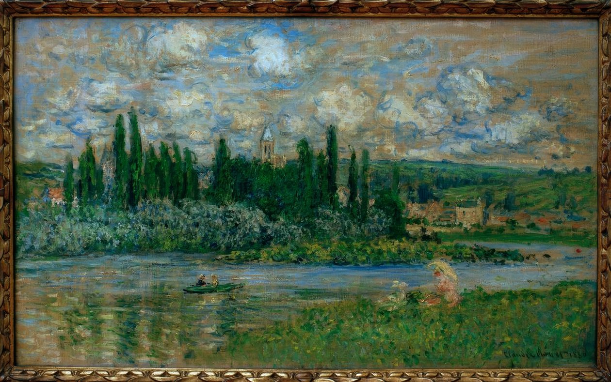 Vue de Vetheuil（维纳河畔苏纳河畔的全景） 作者 克劳德·莫奈