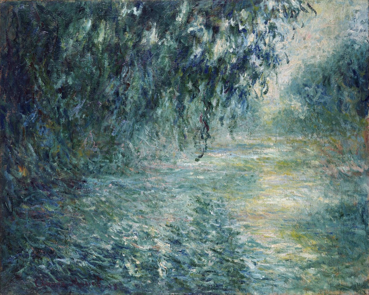 "清晨的塞纳河景色" 克劳德-莫奈（1840-1926 年）的画作 1898 年 尺寸：73x91.5 厘米 东京国立西洋美术馆 作者 克劳德·莫奈