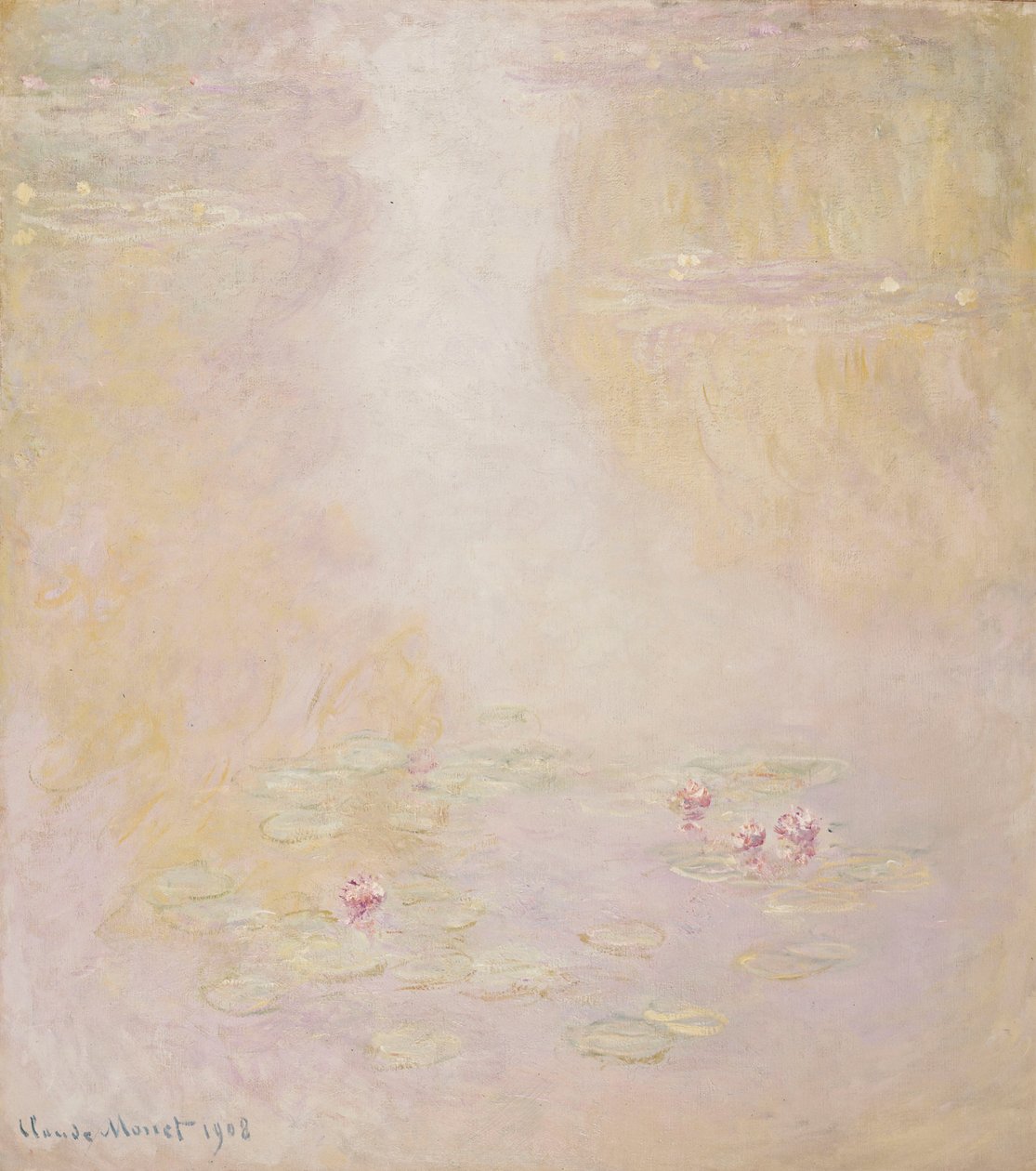 睡莲，吉维尼，1908年 作者 克劳德·莫奈