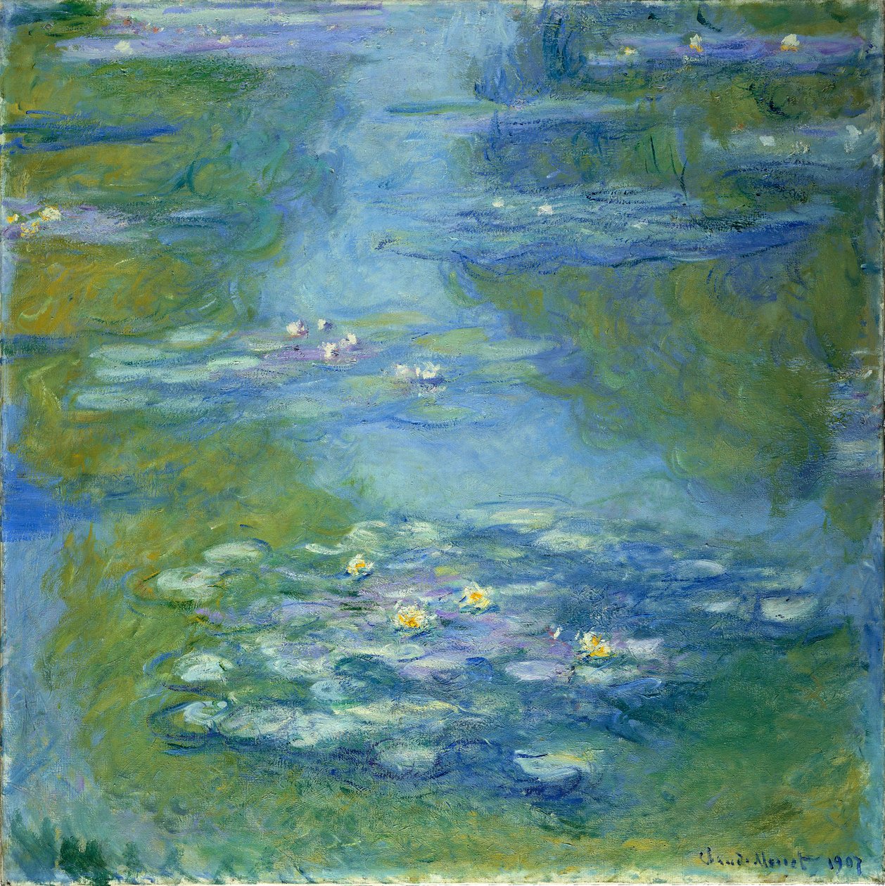 荷花，1907年 作者 克劳德·莫奈