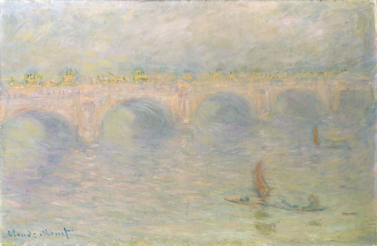 滑铁卢桥，阳光效应，1899-1901 作者 克劳德·莫奈