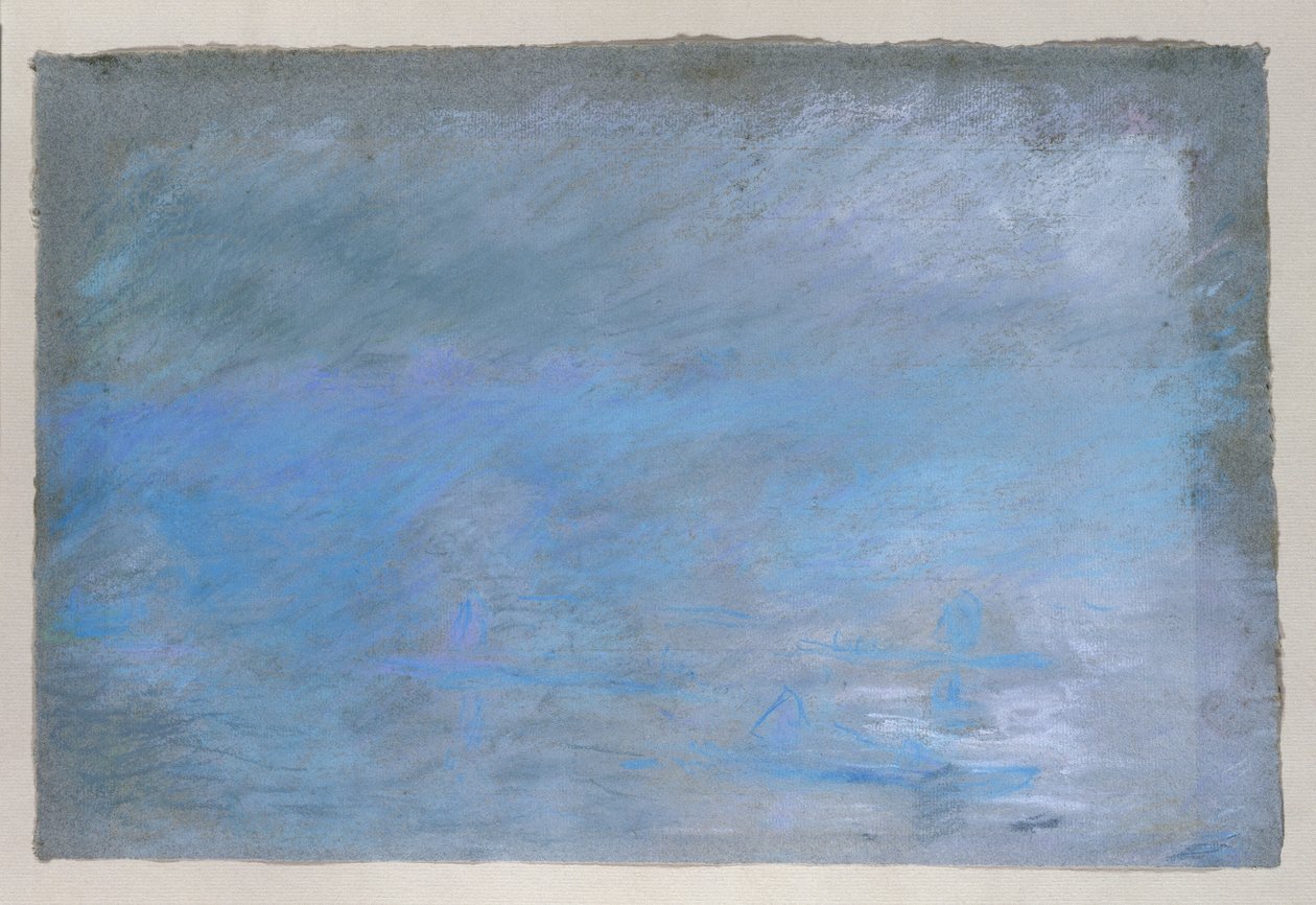 雾中的滑铁卢桥，1901年 作者 克劳德·莫奈