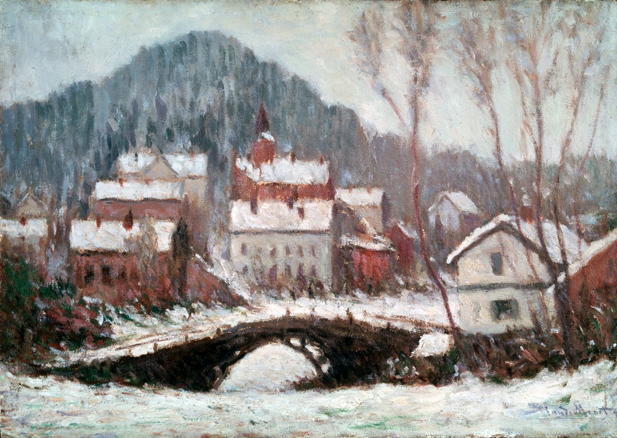 1895年的《冬季风景》。 作者 克劳德·莫奈