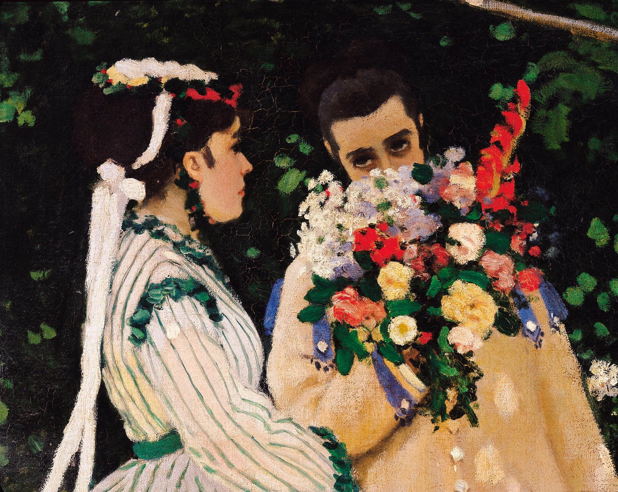 Women in the Garden, detail, c.1866 (oil on canvas) 作者 克劳德·莫奈