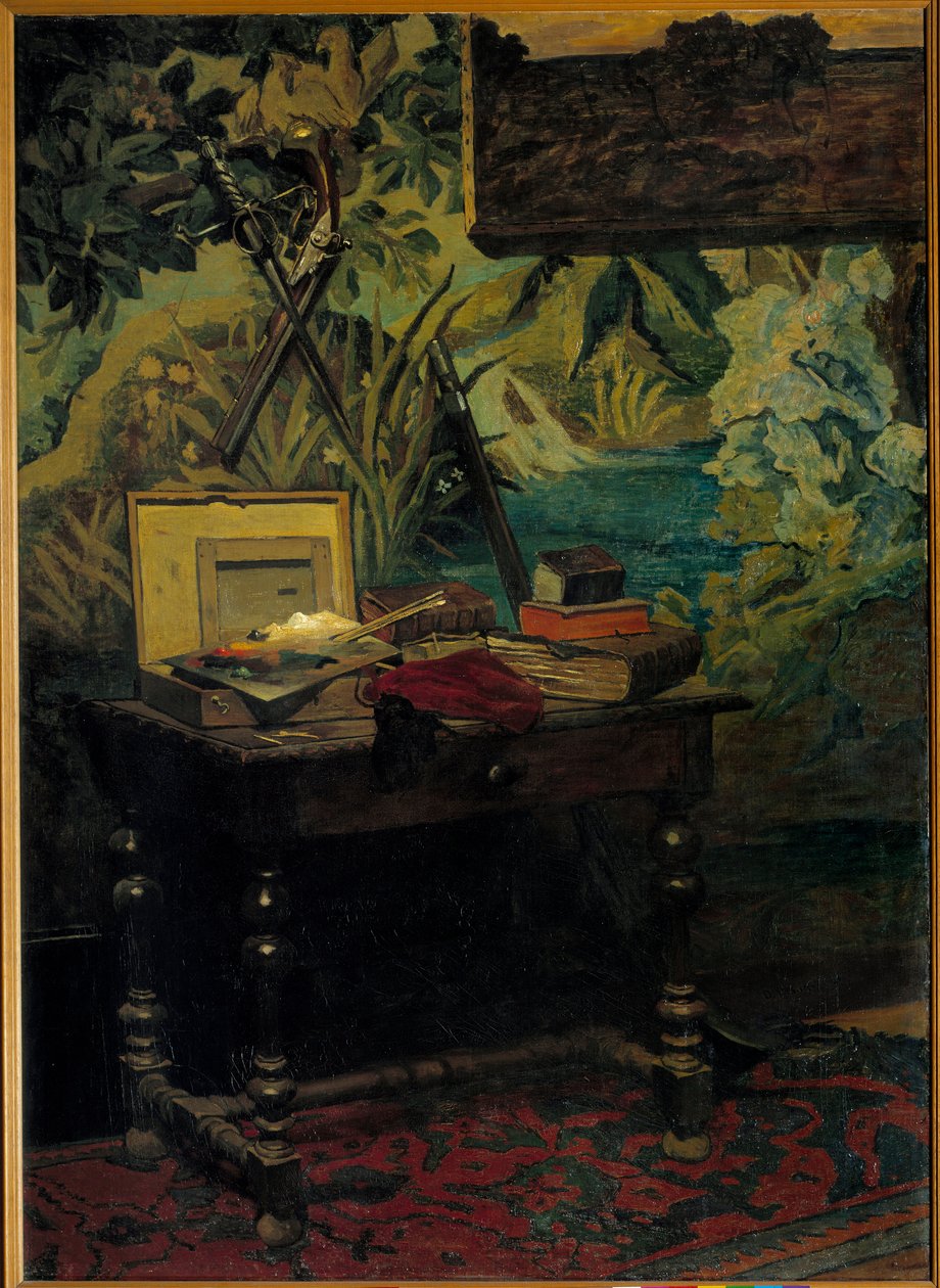 克劳德·莫奈（Claude Monet）的作坊角落绘画 作者 克劳德·莫奈