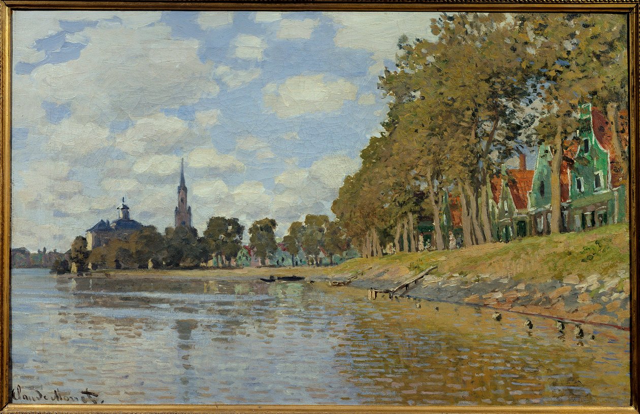 赞丹。 1871.（0.48 x 0.73 厘米）荷兰风景。 克劳德·莫奈（Claude Monet，1840-1926 年）的布面油画。 奥赛博物馆。 作者 克劳德·莫奈