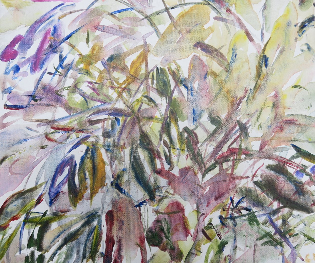 离开I，2011（丙烯画布） 作者 克劳迪娅·哈钦斯（Claudia Hutchins）