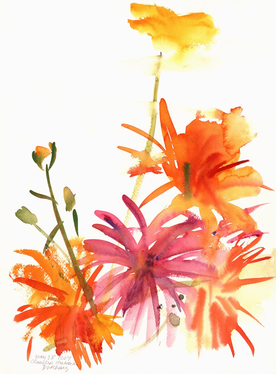 金盏花和其他花卉，2004 作者 克劳迪娅·哈钦斯（Claudia Hutchins）