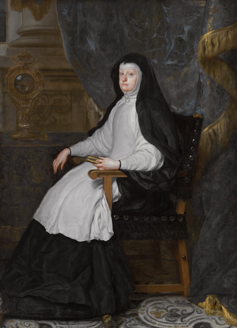 德语：Maria Anna von Österreich, Gemahlin König Philipps IV von Spanien, als Witwe 奥地利的玛丽安娜，西班牙国王菲利普四世的王妃，作为寡妇 作者 克劳迪奥·科洛