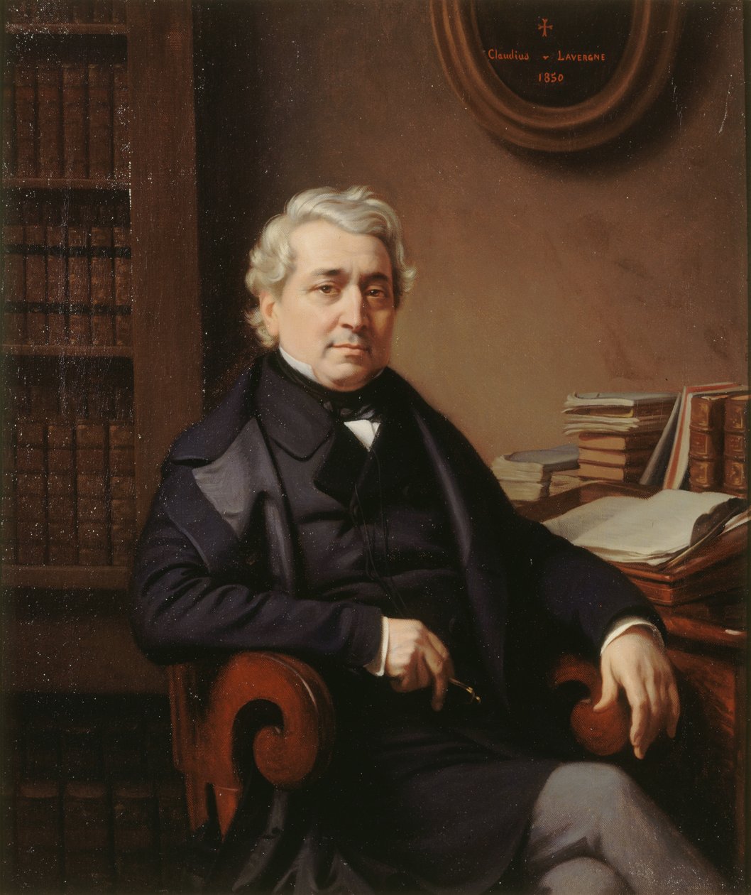 Thomas-Marie-François Sauvage 1794-1877的肖像，1850年。 作者 克劳迪斯·拉弗涅