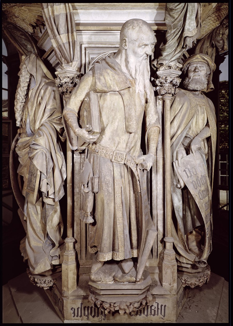 摩西之井，以赛亚的细节来自六角形基座，1395-1404石 作者 克劳斯和马洛，让·斯劳特
