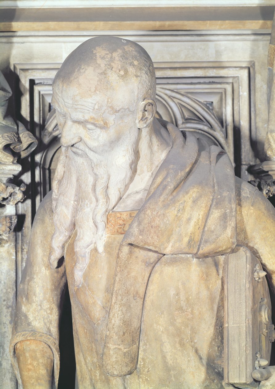 摩西之井，以赛亚的细节来自六角形基座，1395-1404石 作者 克劳斯和马洛，让·斯劳特