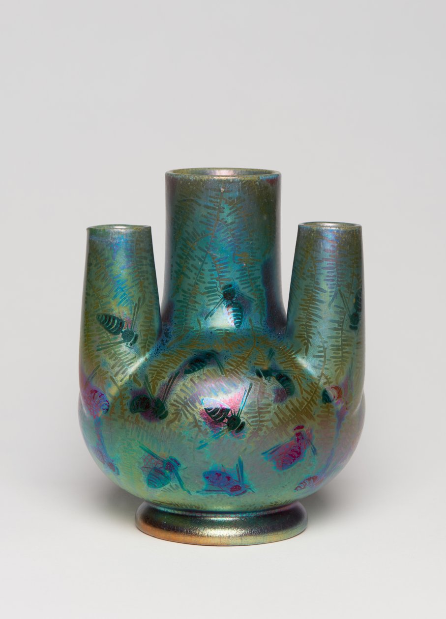 花瓶，约1900年（釉面陶器） 作者 克莱门特·马西耶（Clement Massier）