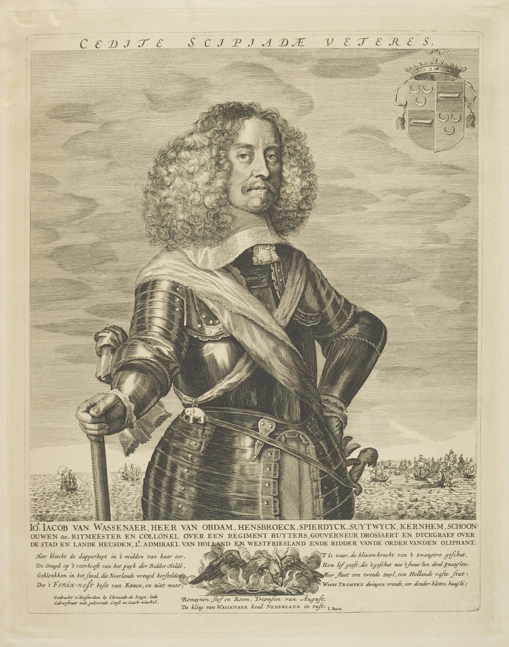 雅各布·范·瓦萨纳尔（Jacob van Wassanaer），17世纪晚期（雕刻） 作者 克莱门特·德容赫