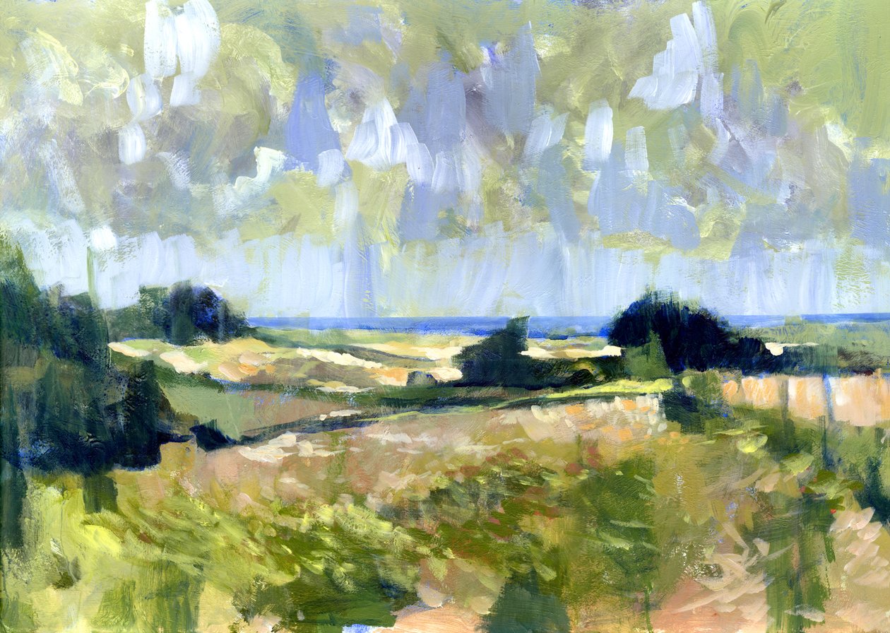 Sutton Downs View，2007（丙烯酸树脂） 作者 克莱夫·梅特卡夫