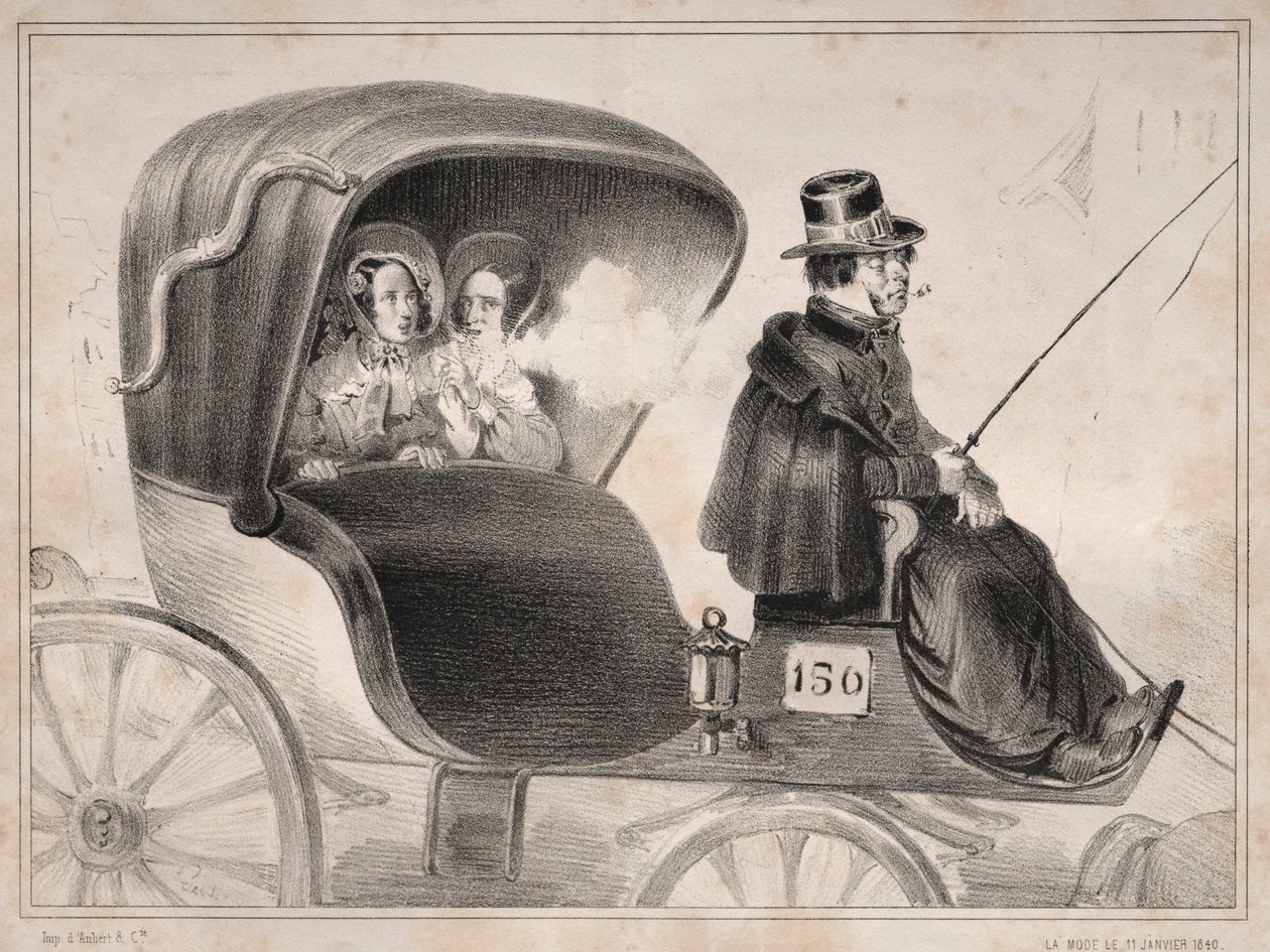 新闻：大众汽车的劣势：...的车夫，1839年。 作者 克莱门特·普鲁什（ClémentePruche）
