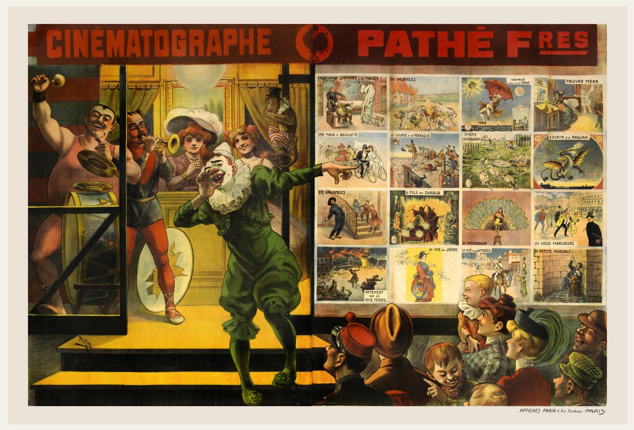 Cinématographe Pathé, 1906年。 作者 坎迪多·德·法里亚