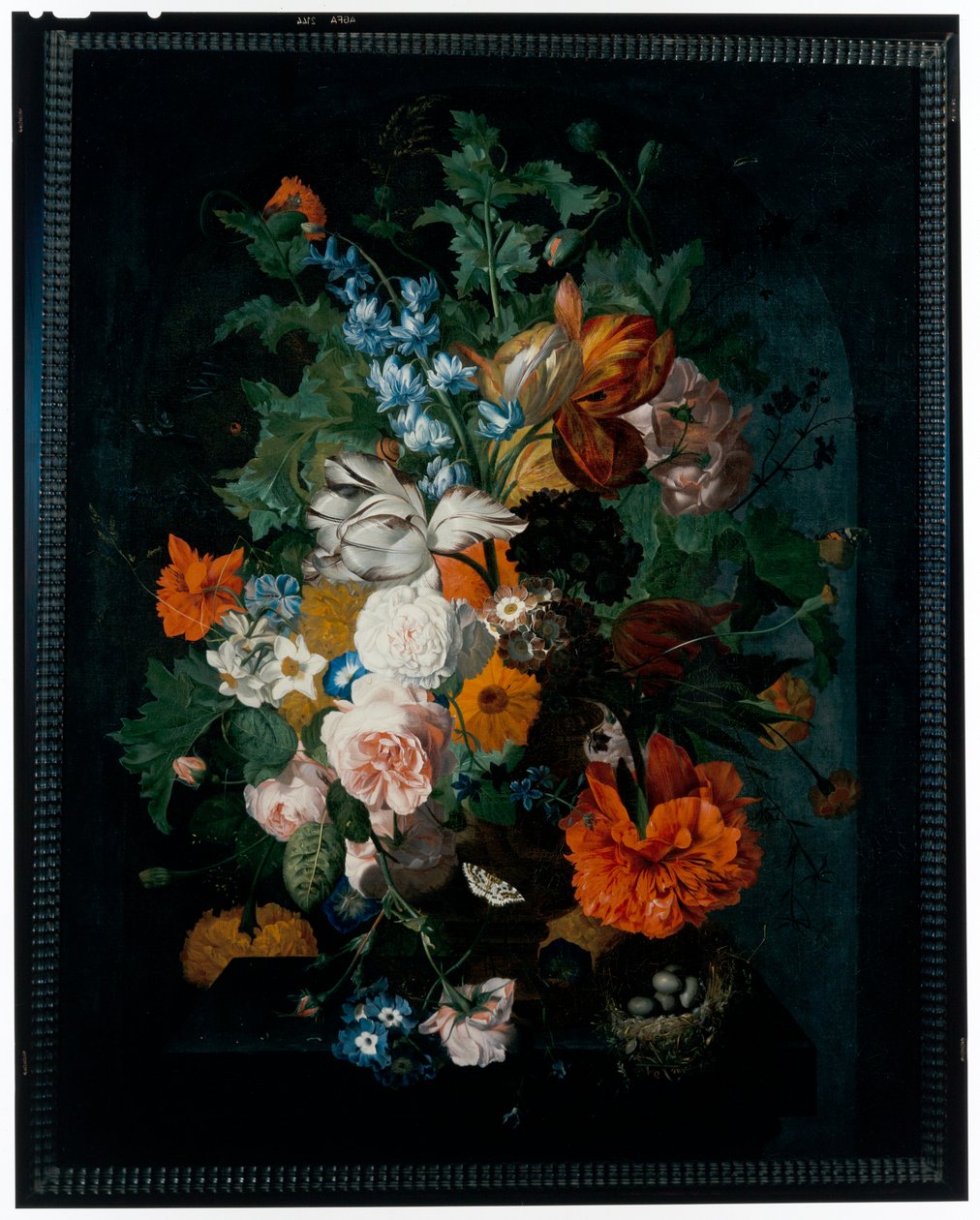 石座上的花朵静物 作者 Coenraet Roepel