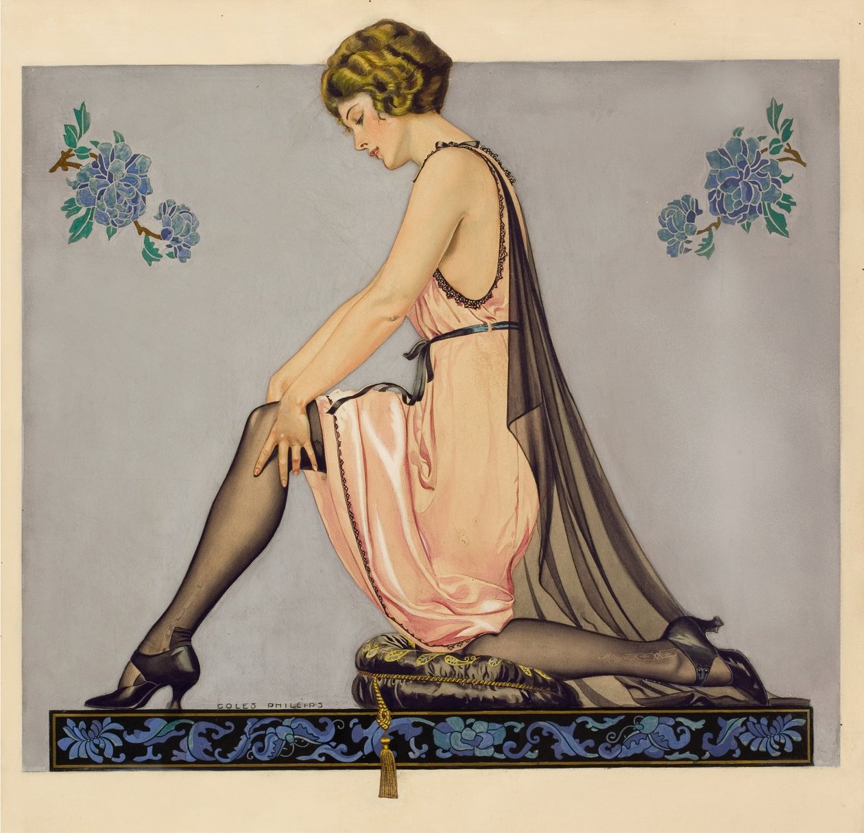 Holeproof Hosiery公司宣传册的插图，1922年。 作者 科尔斯菲利普斯