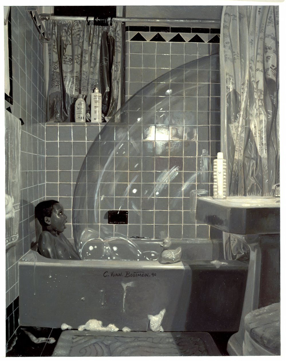 男孩与泡沫，1990年 作者 科林·布特曼