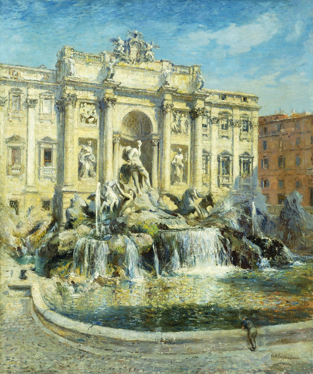 罗马特莱维喷泉（Trevi Fountain），罗马 作者 科林·坎贝尔·库珀