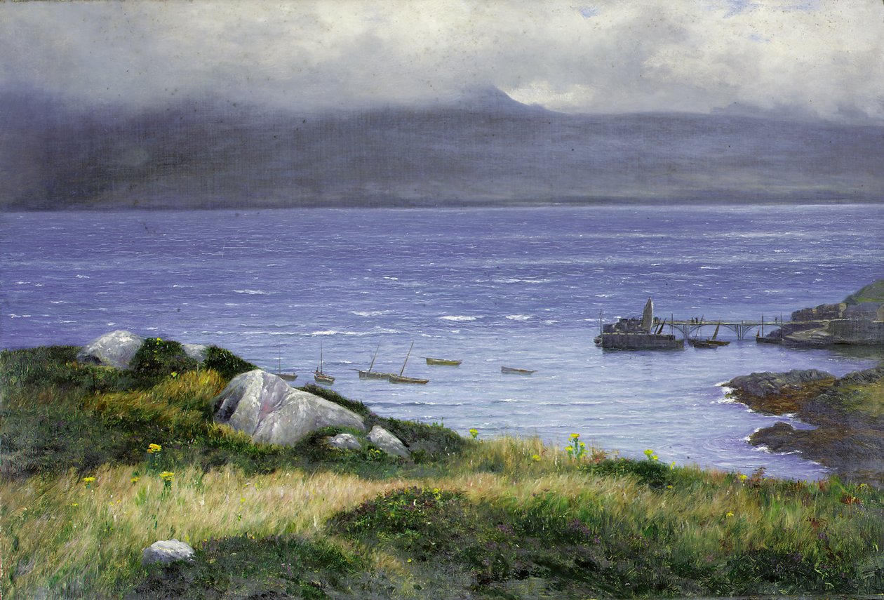 拉姆拉什（Lamlash）风景，1882年 作者 科林·亨特