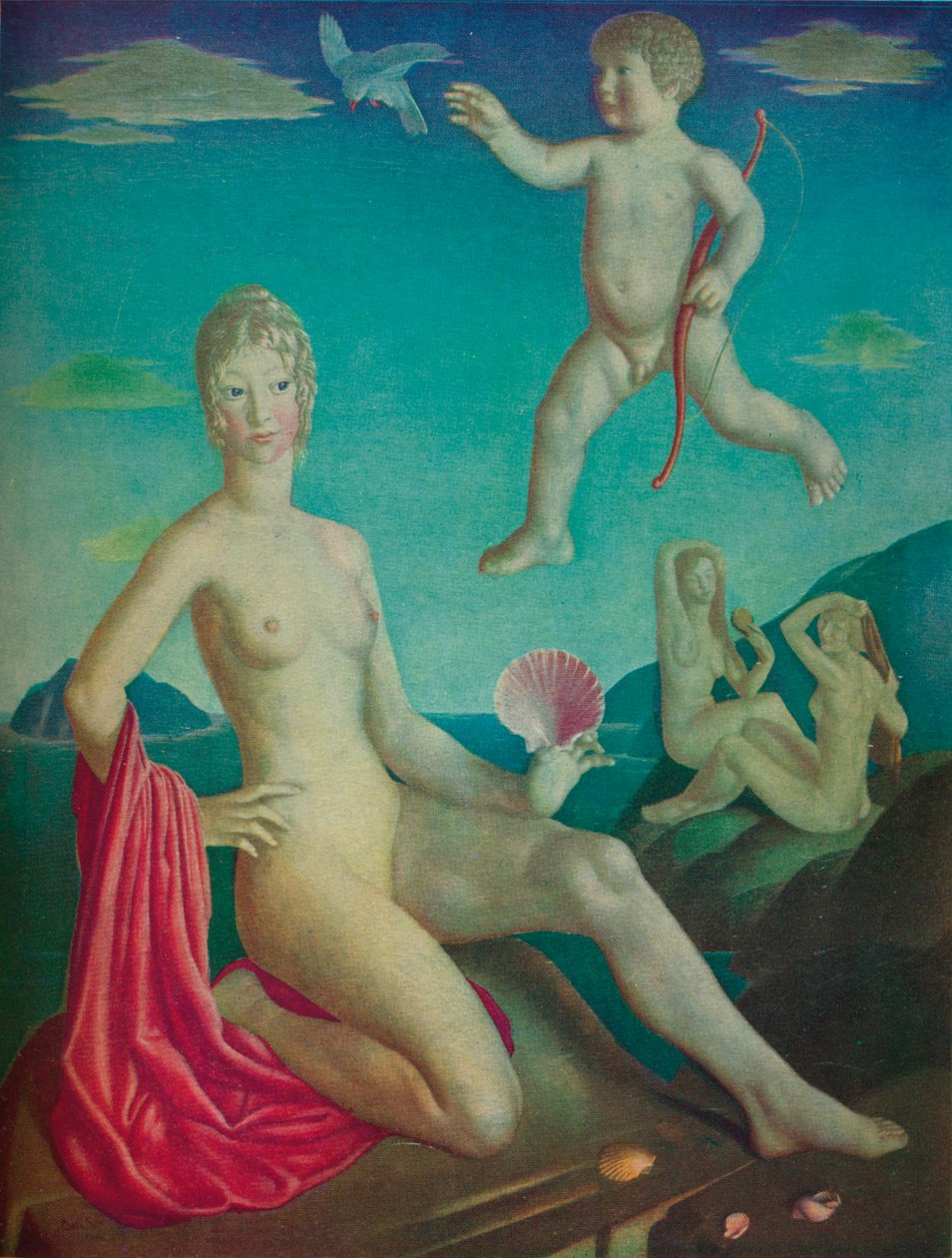 维纳斯和丘比特》，1924年 作者 科林·昂温·吉尔
