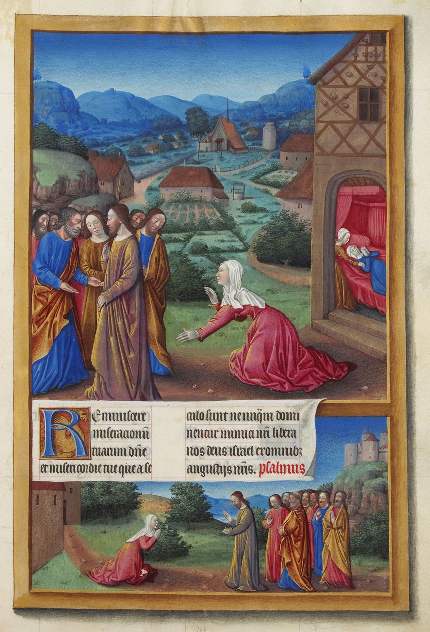 Les Très Riches Heures du Duc de Berry, Folio 164r - The Canaanite Woman 作者 孔德博物馆