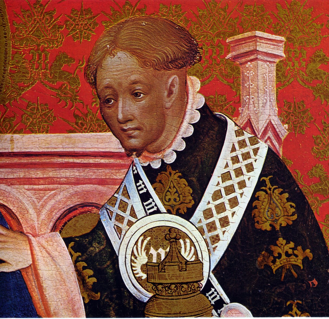 Marienkirche Dortmund，Conrad von Soest的Marienaltar，右侧小组，摘自Magi的崇拜 作者 康拉德·冯·苏斯特