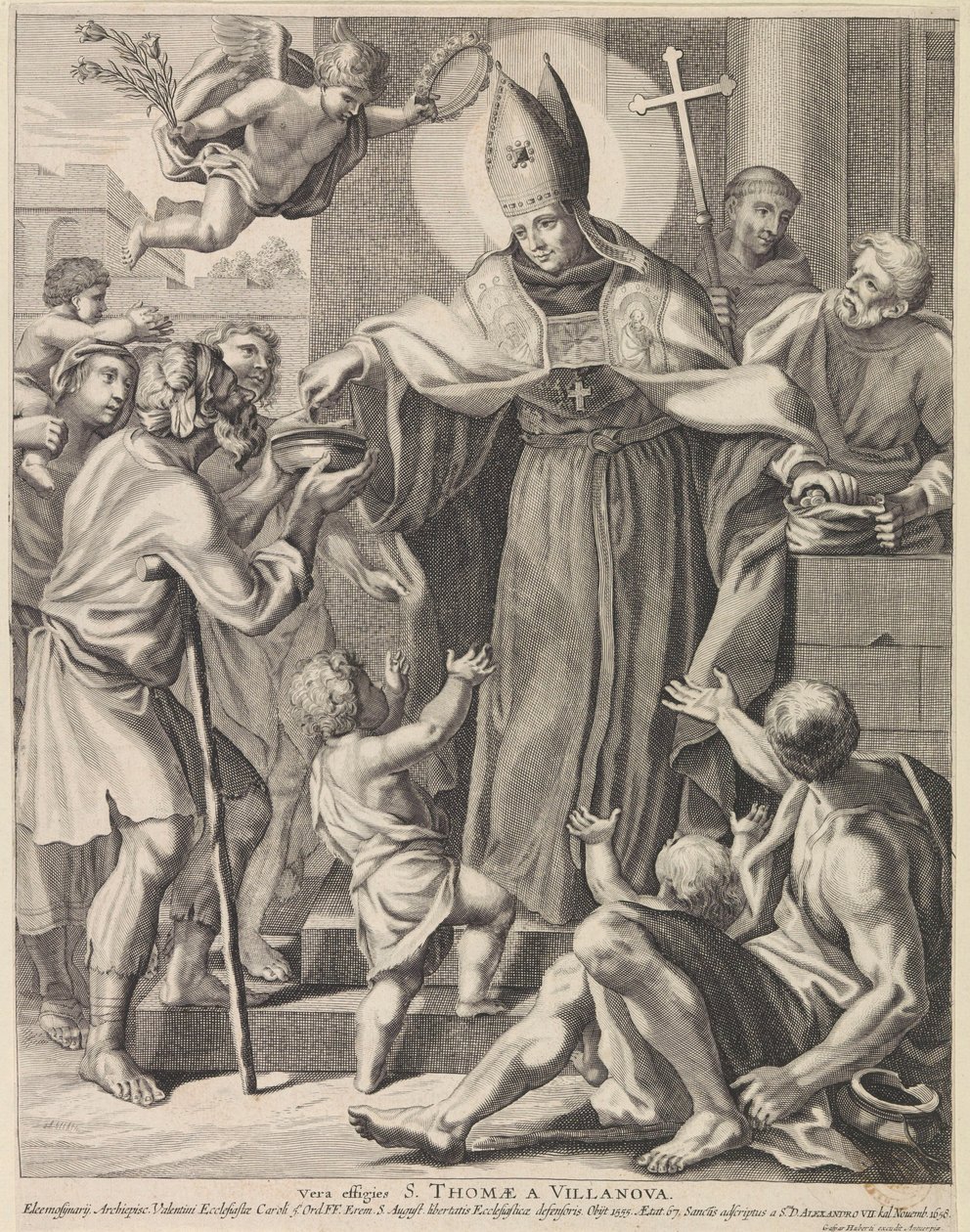 H.托马斯-范-比拉诺瓦
Vera effigies S. Thomae A Villanova（物体上的标题） 作者 康拉德·劳沃斯